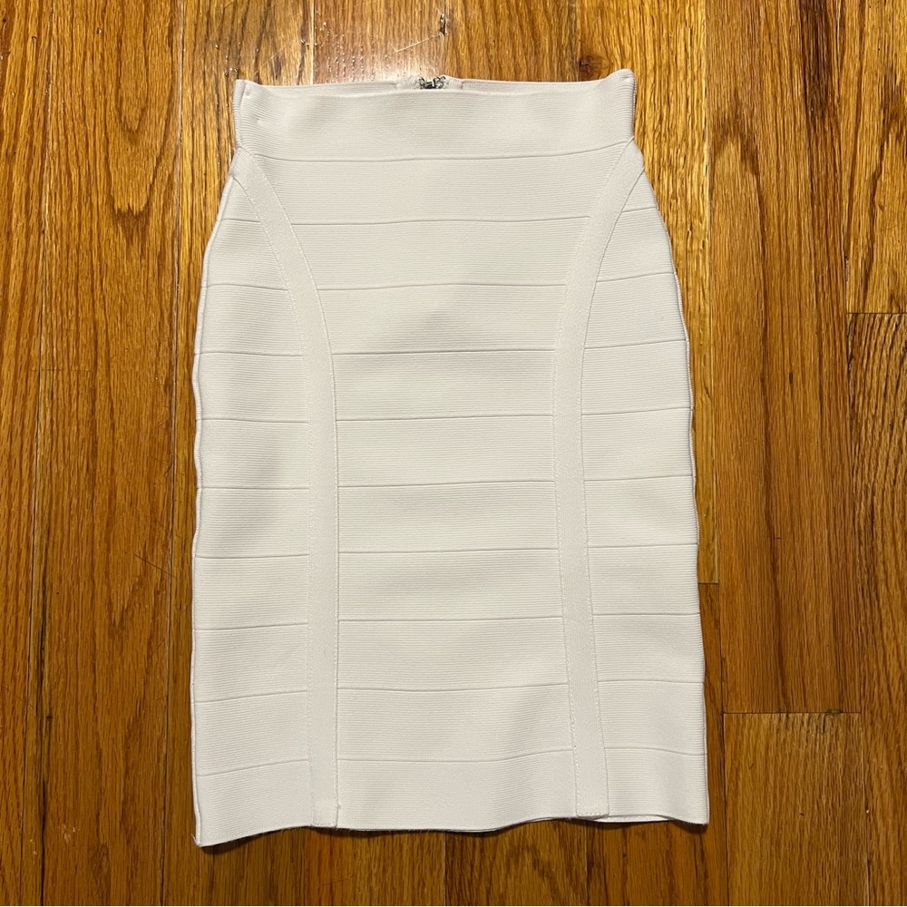 Guess Mirage White Bandage Skirt Size XS